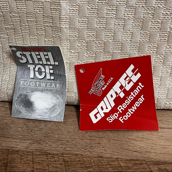 Red Wing Shoes Mens 9.5 3E Black Steel Toe Boots - Picture 10 of 12